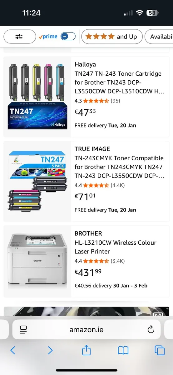 Brother HL-L3210cw wireless colour laser printer - Image 2