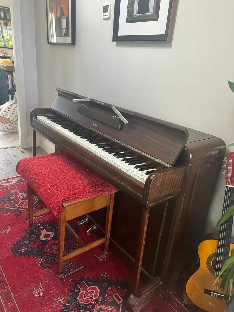 Kemble “Minx” Miniature Upright Piano – Mahogany - Image 1