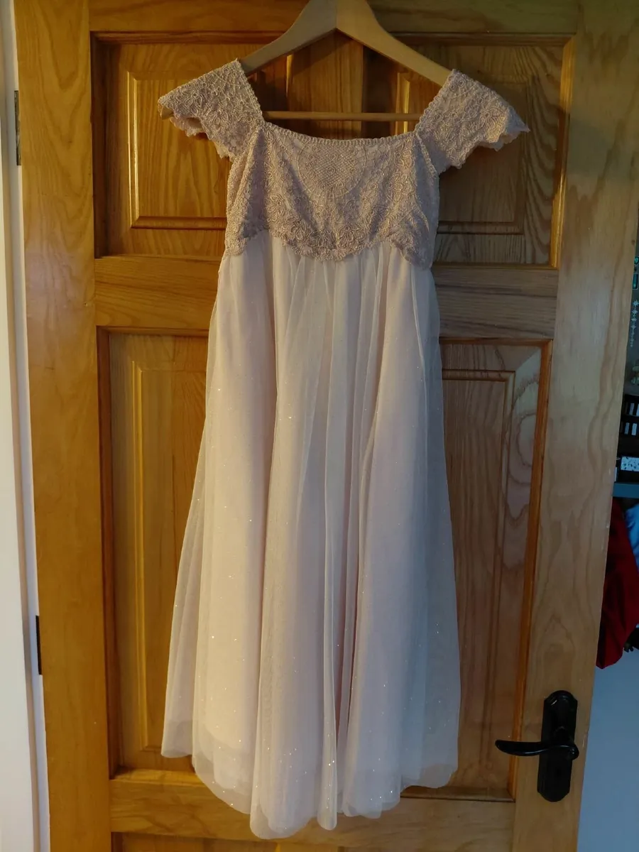 Monsoon Pink Estella Sparkle Dress - Image 2