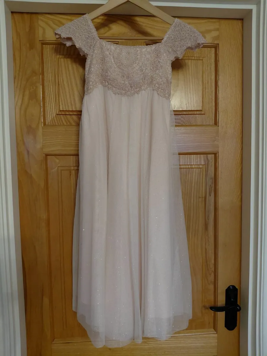 Monsoon Pink Estella Sparkle Dress - Image 3