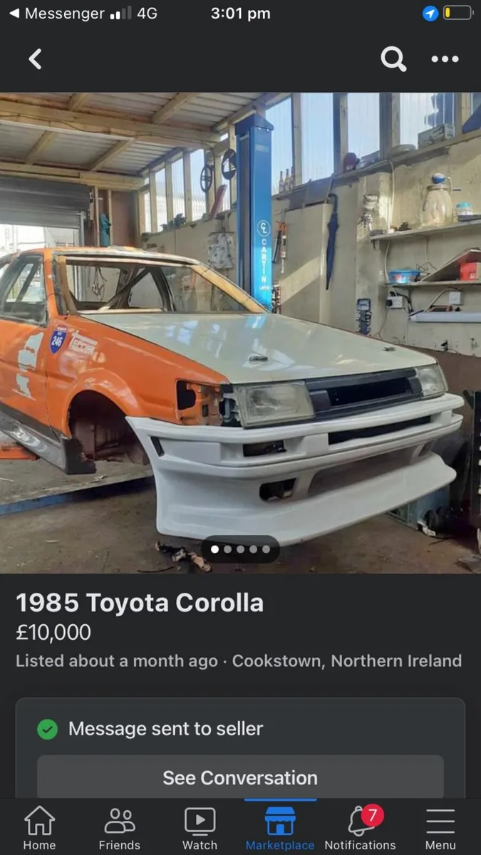 Toyota Corolla ae86 booter - Image 1