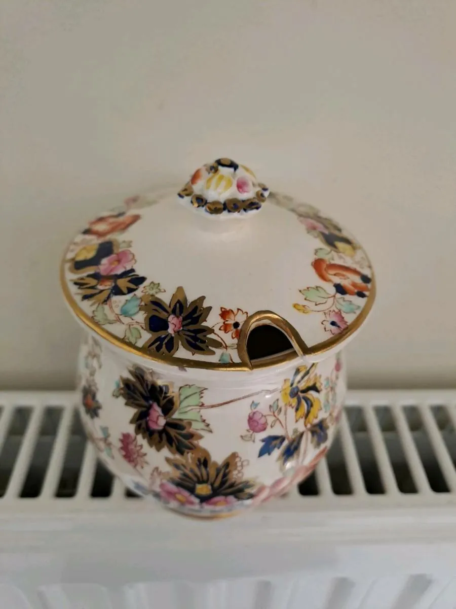1920s Mason's Ironstone China Jam Pot - Image 2