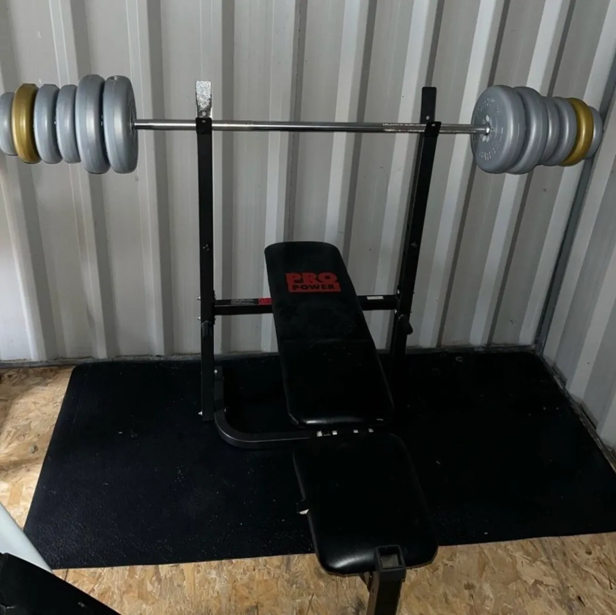 Bench press & 40kg weight set - Image 1