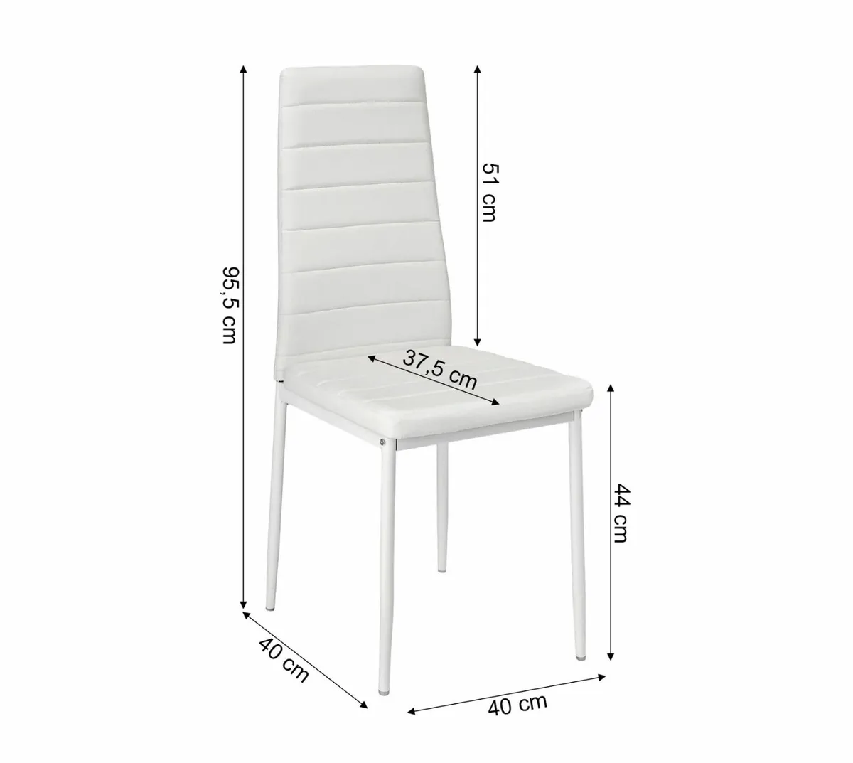 Extendable Glass Dining Table Set with 6 chairs - Image 4