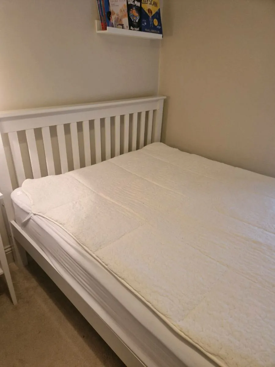 4'6 Monaco Bed Low Foot End White - Image 2