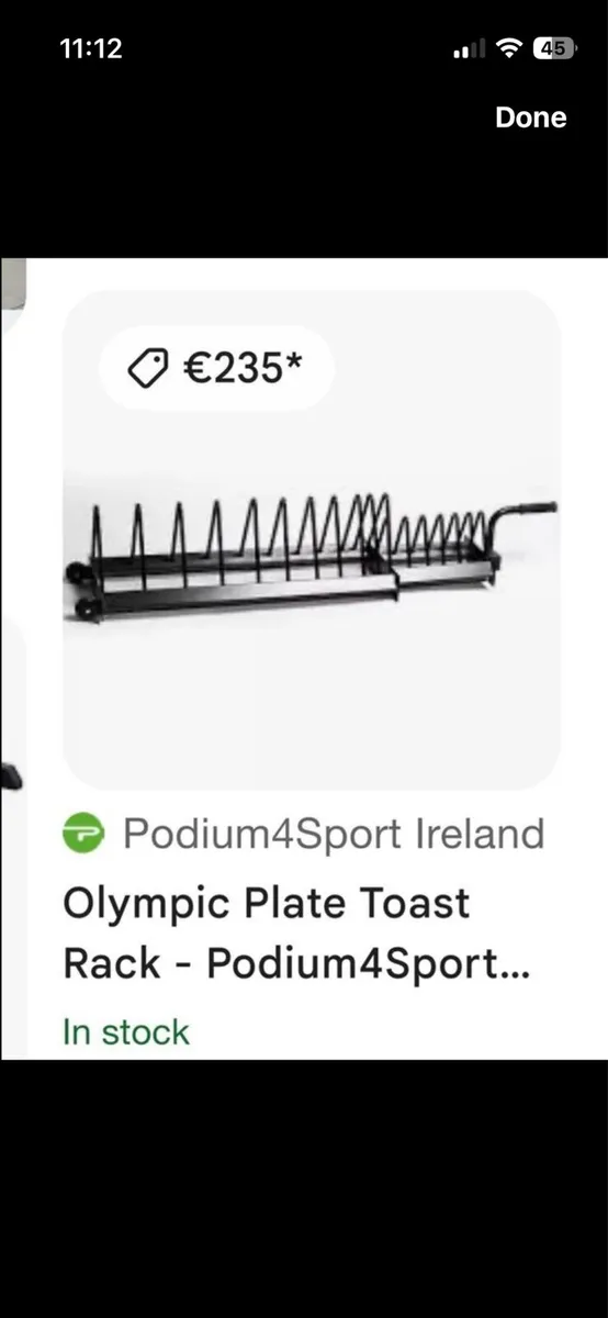Olympic toaster weight plates storage rack - Image 3