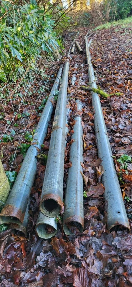 Steel poles galvanised