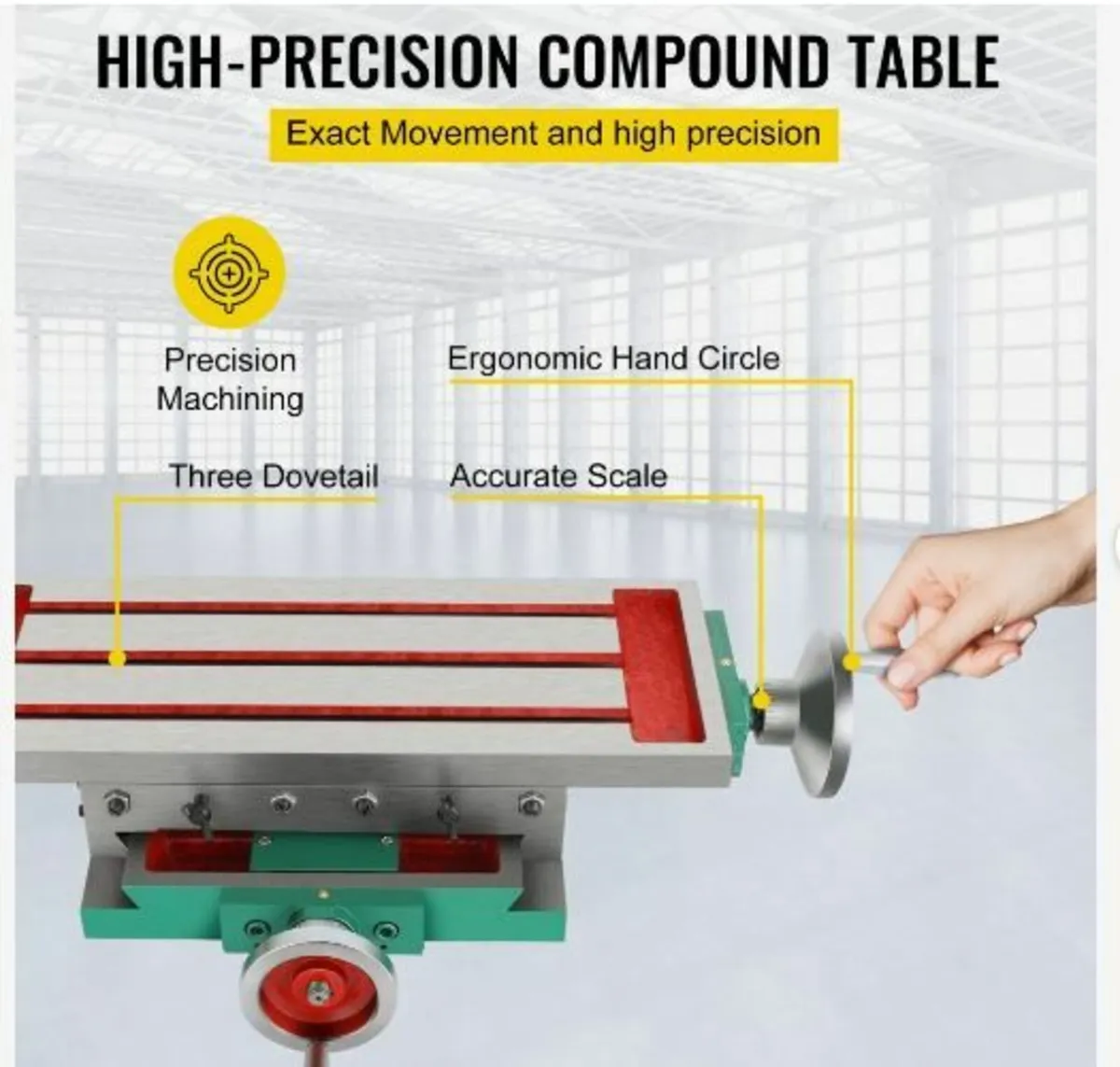 Milling Table 17.7×6.7Inch (450 x 170 mm) - Image 3