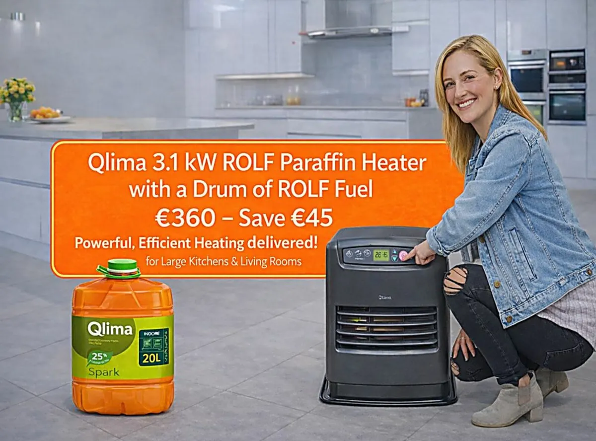 🔥Qlima 3.1 kW Paraffin Heater + 20L 🛢️ Fuel - Image 1
