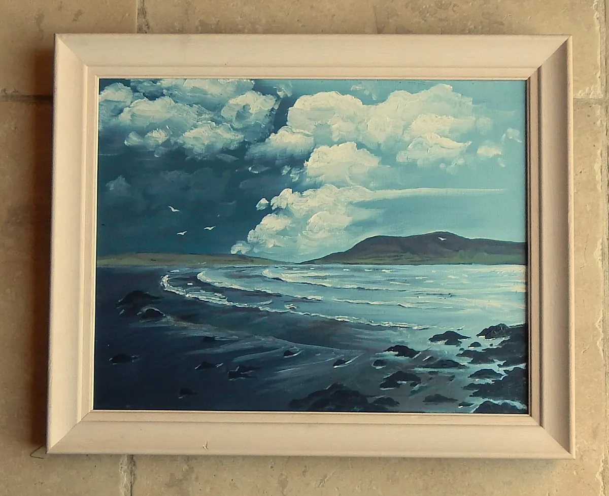 Signed Oil on Canvas Painting - Image 1