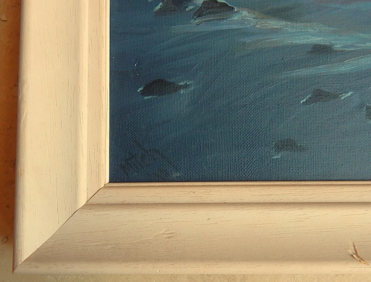 Signed Oil on Canvas Painting - Image 4