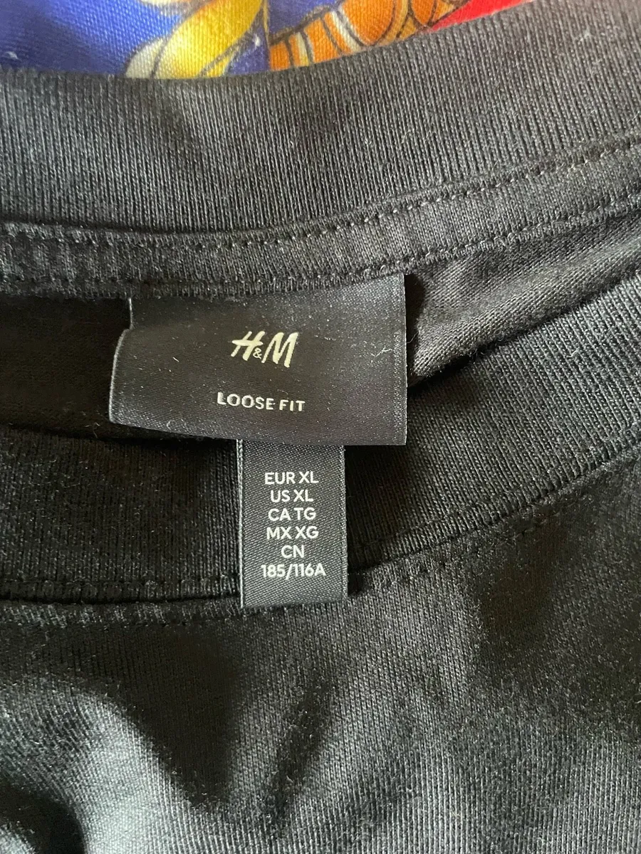 H& M LOOSE FIT PRINTED T-SHIRT Size XL - Image 3
