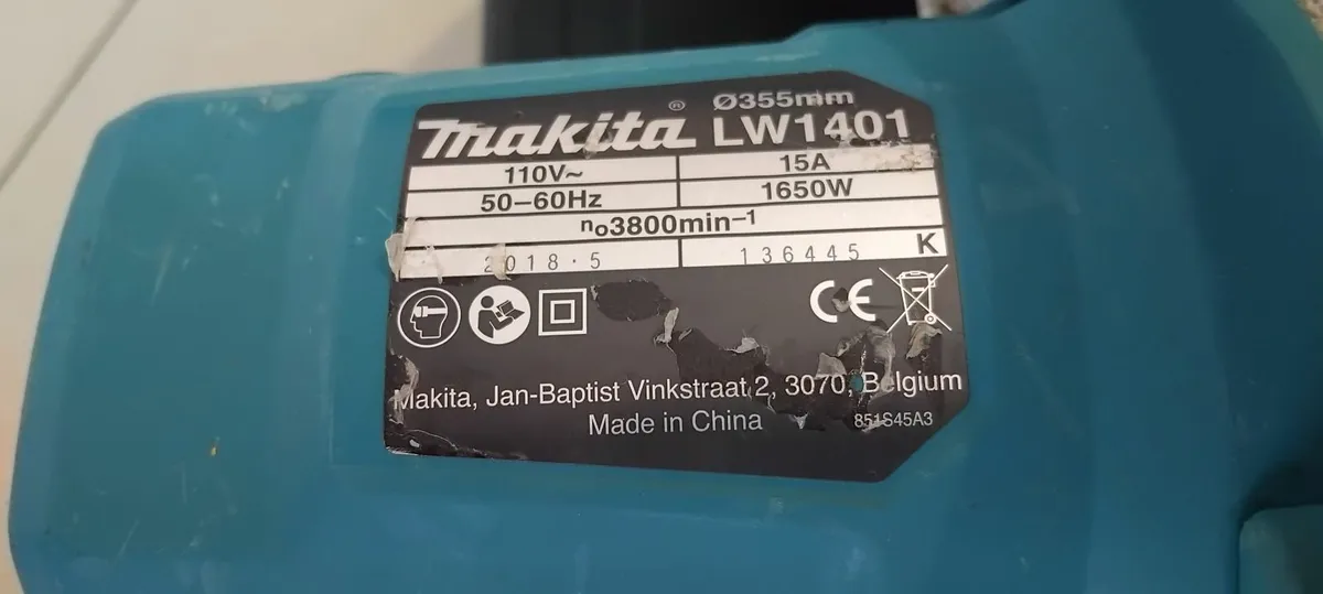 Makita LW1400 Portable Cut Off Saw 110v - Image 4