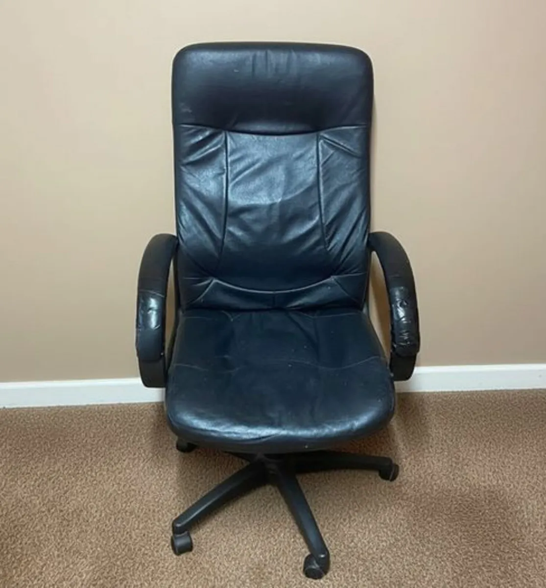 Leather Adjustable Office Chair - Bargain Price - Image 2