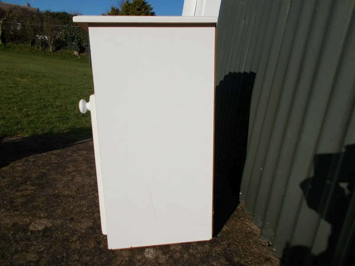 White Bedside Locker Table - Image 2