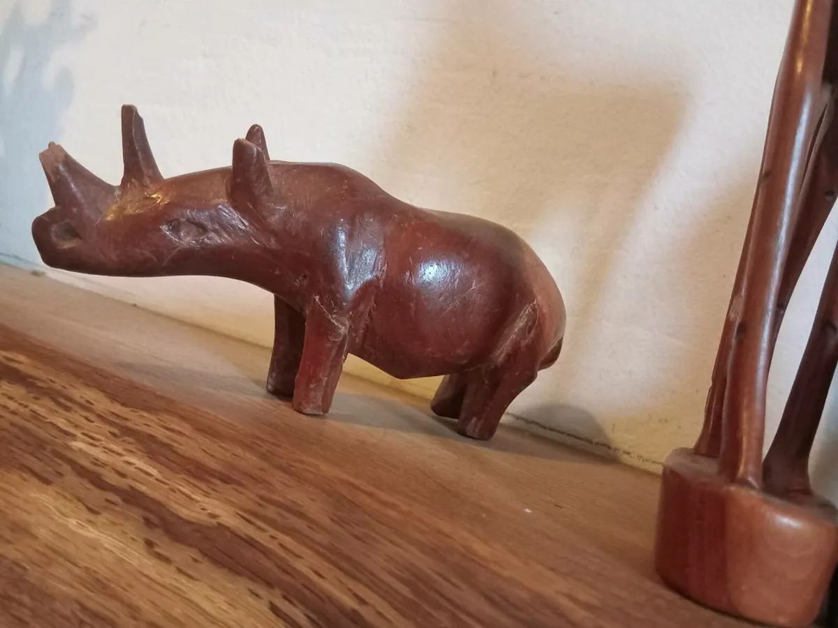 vintage  besmo wood carved animals - Image 3