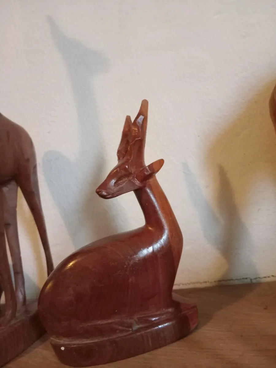 vintage  besmo wood carved animals - Image 4