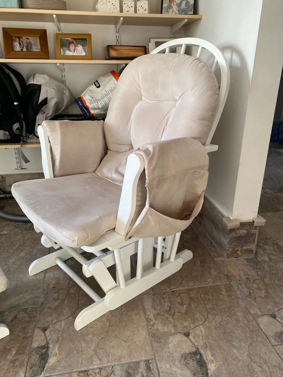 Nursing Rocking Chair + Footstool - Image 2
