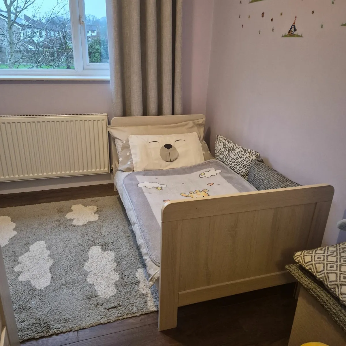 Cot Bed with Mattress & Bedding - Image 3