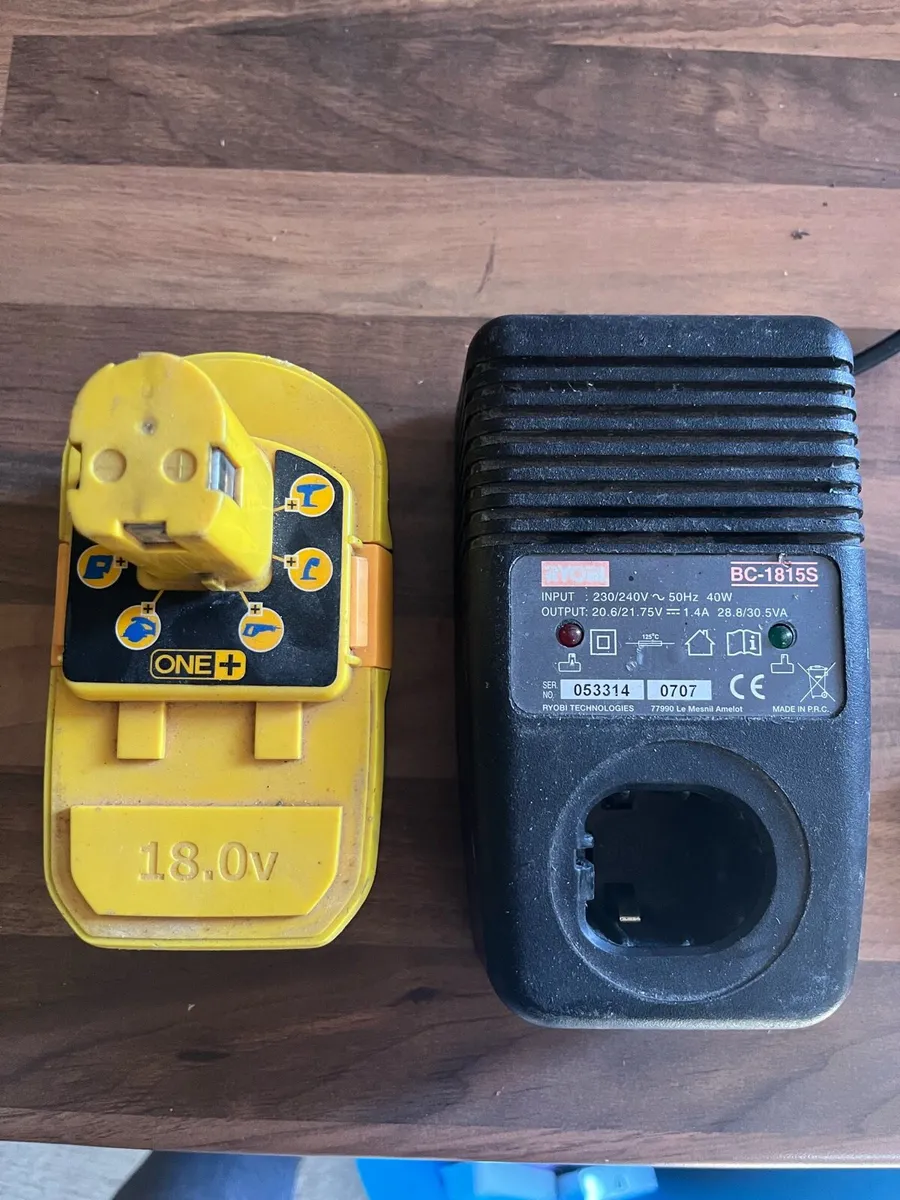 Ryobi reciprocating saw with battery & charger 18v - Image 3