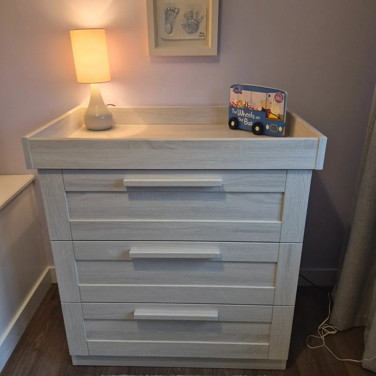 Dresser with Changing Top & Nursery Wall Shelf - Image 2