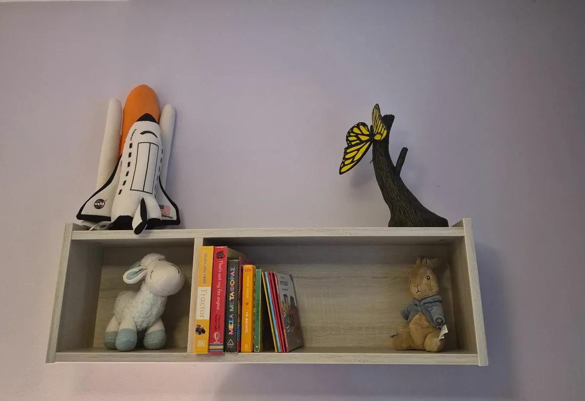 Dresser with Changing Top & Nursery Wall Shelf - Image 4