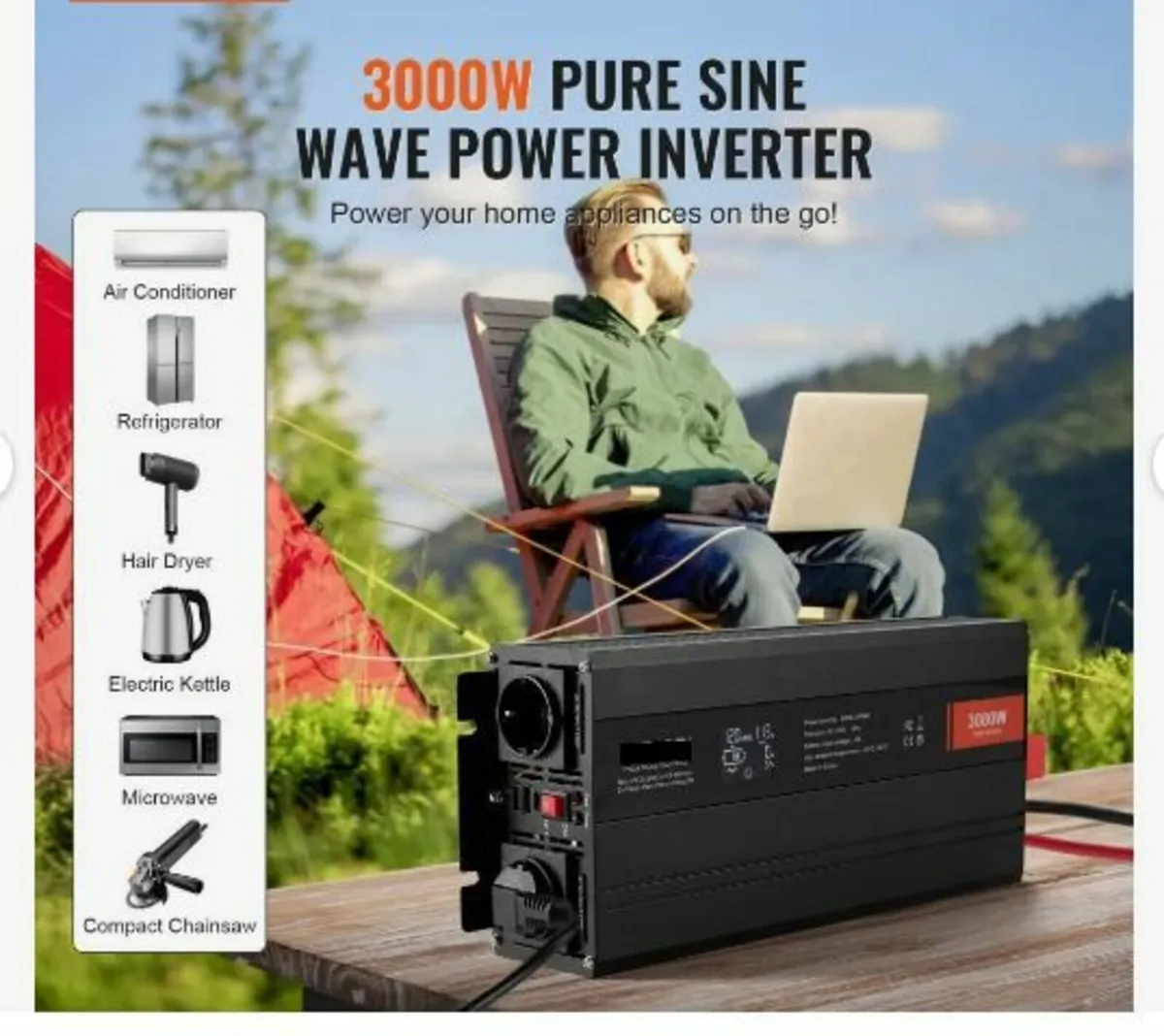 Pure Sine Wave Inverter, 3000 Watt - Image 3