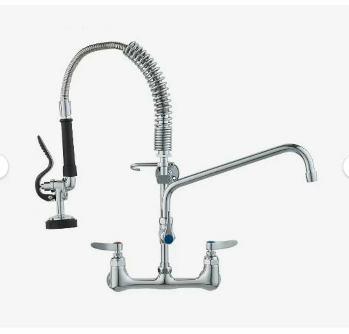 Commercial Faucet with Pre-Rinse Sprayer - Image 1