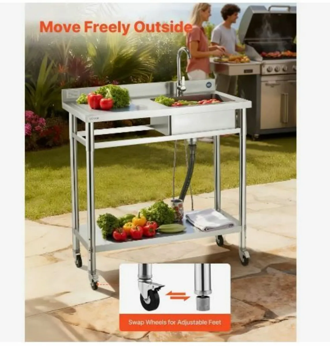 Stainless Steel Utility Sink - Image 2