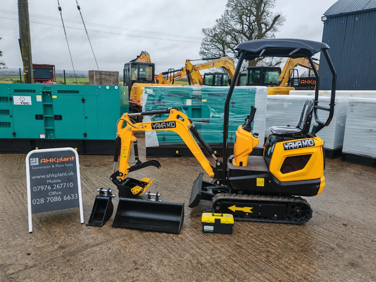 Micro Mini Digger YAMA M10 1.0 ton Diesel NEW - Image 1