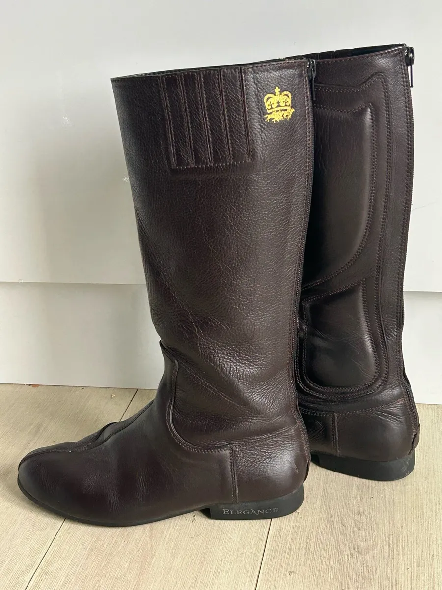 Leather Race Exercise Boots - Image 2