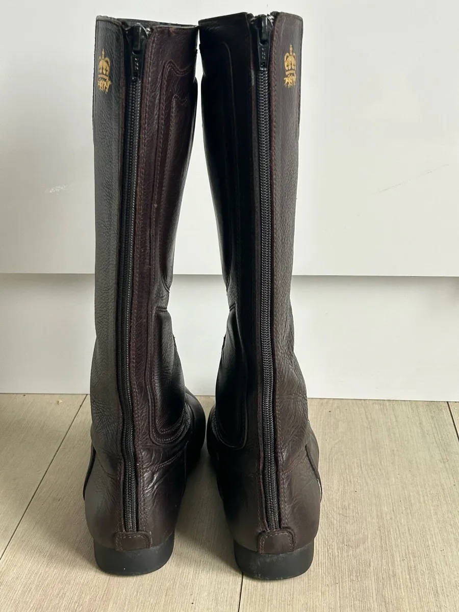 Leather Race Exercise Boots - Image 4