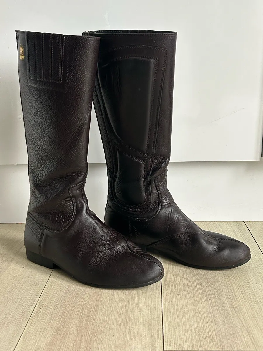 Leather Race Exercise Boots - Image 3