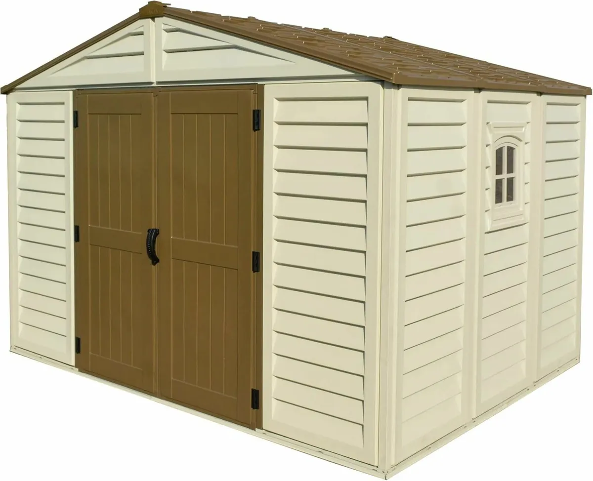 10×8 Duramax WoodBridge Plus Vinyl Plastic Shed - Image 2