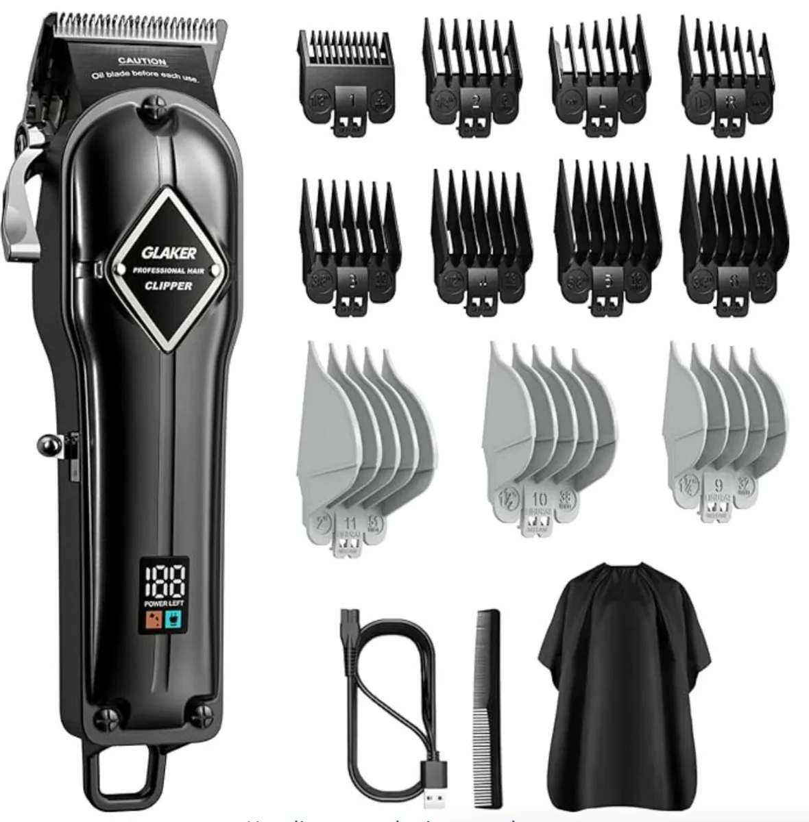 GLAKER Hair Clipper Set – Like New (Used Once) - Image 1