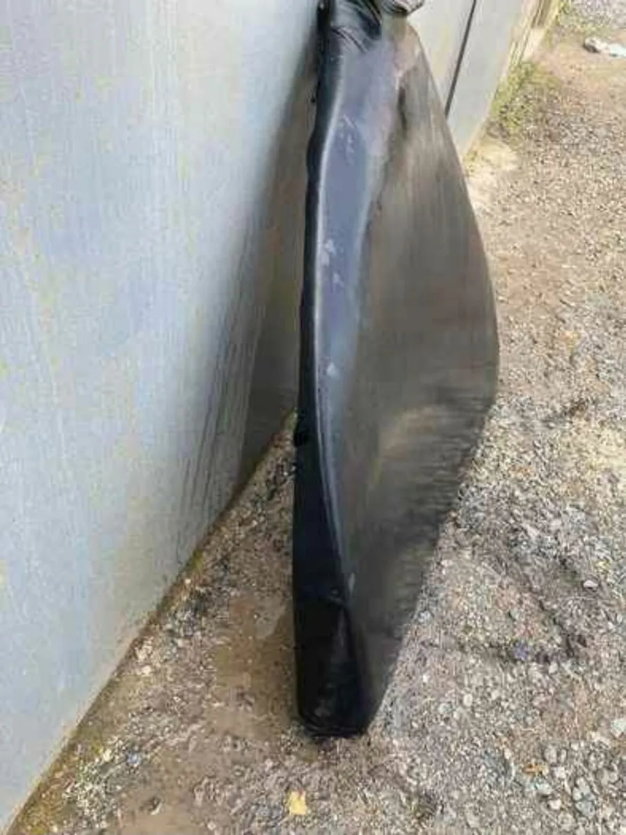 Black marine grade leather bow cushion - Image 2