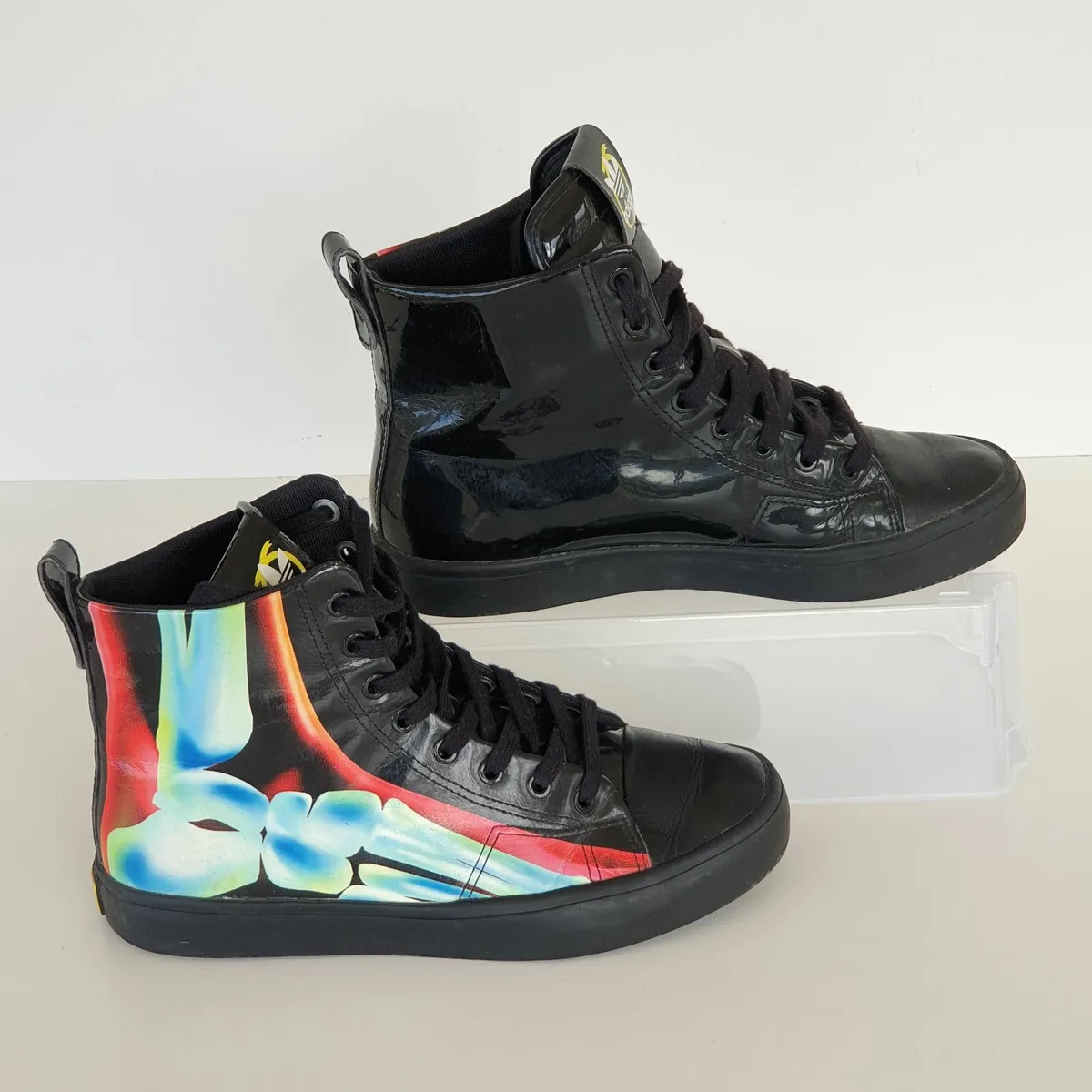 Adidas x Rita Ora skeleton hi top trainers - Image 1