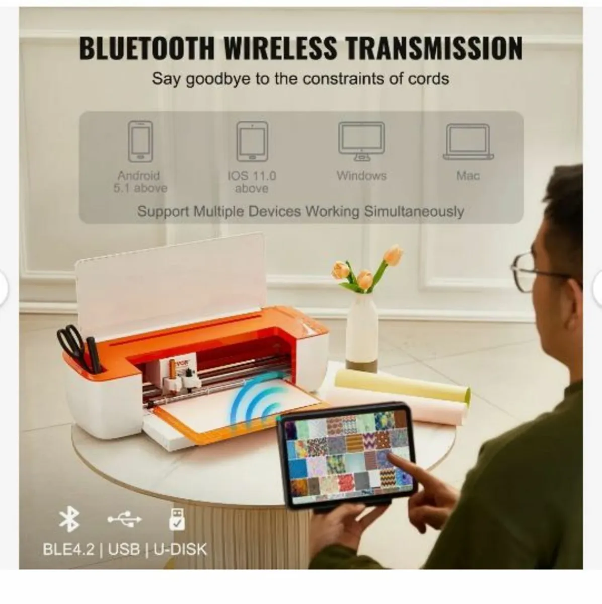 Vinyl Cutter Machine, Bluetooth Connectivity - Image 2