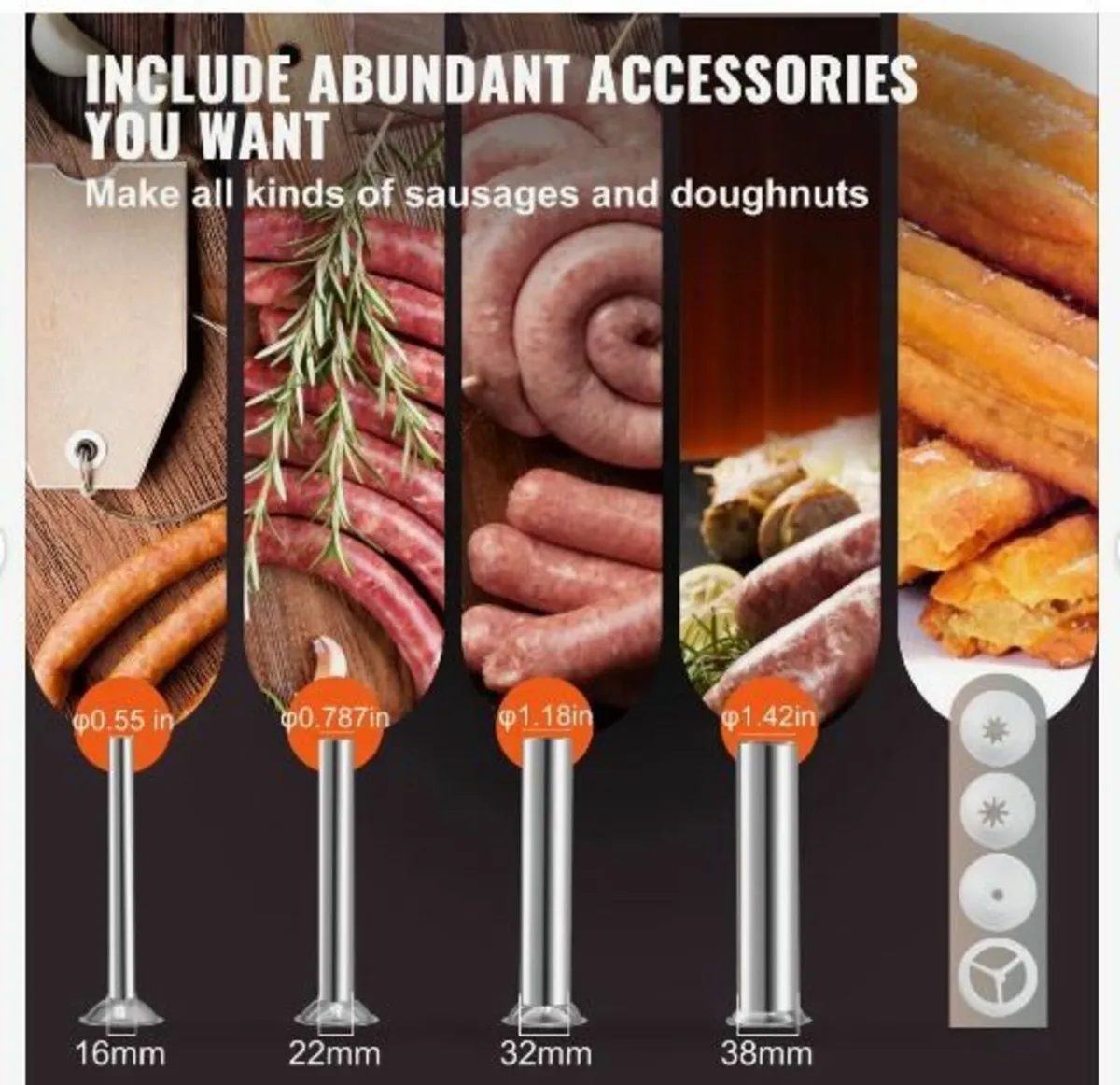 Manual Sausage Stuffer, 5LBS/3L Capacity - Image 2