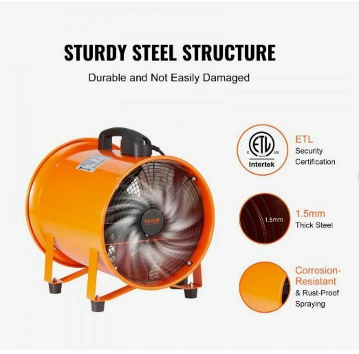 Portable Ventilator, 304.8mm Heavy Duty - Image 3