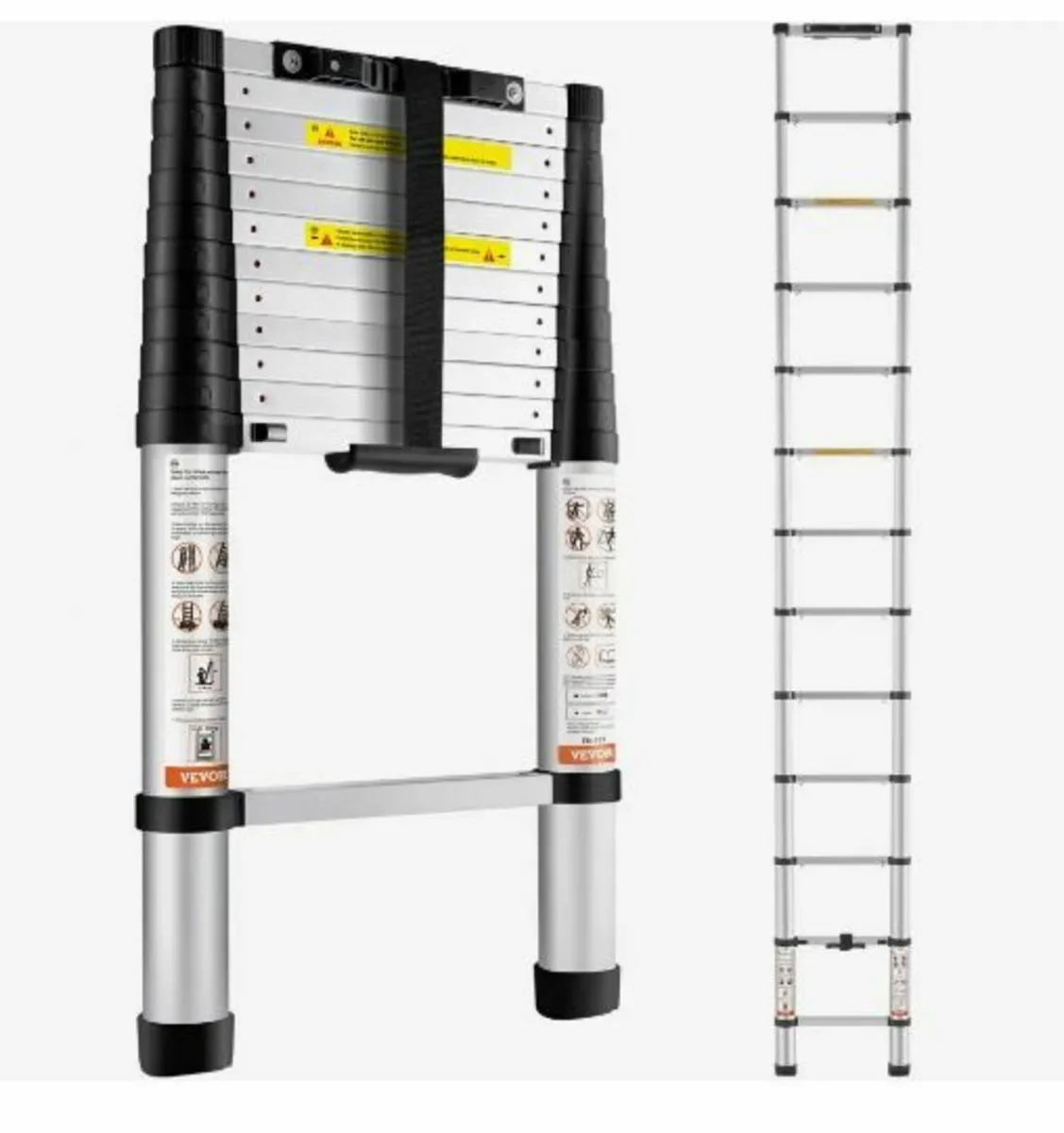 Telescoping Ladder Aluminum Extension Step 381 cm - Image 1