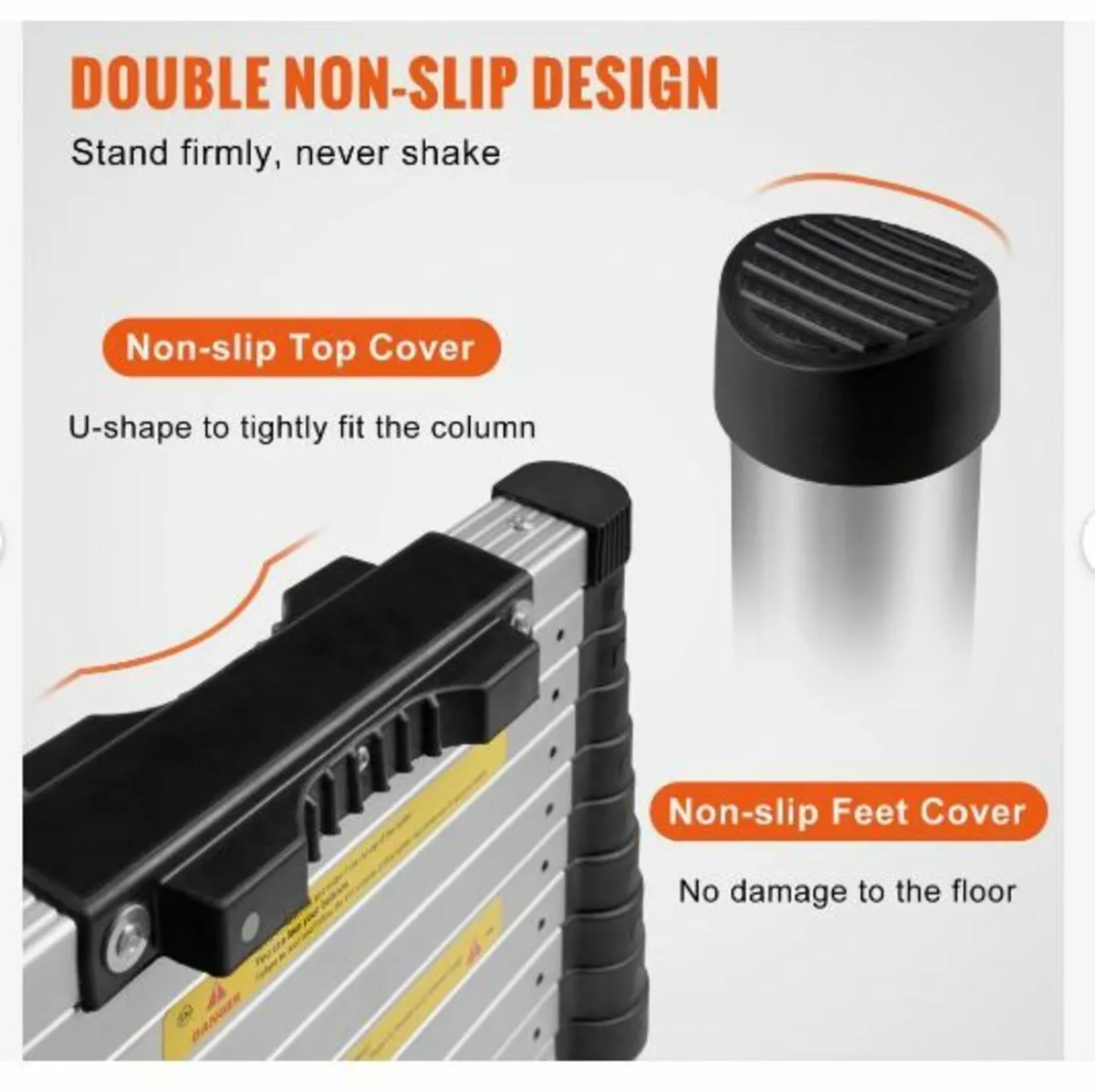 Telescoping Ladder Aluminum Extension Step 381 cm - Image 4