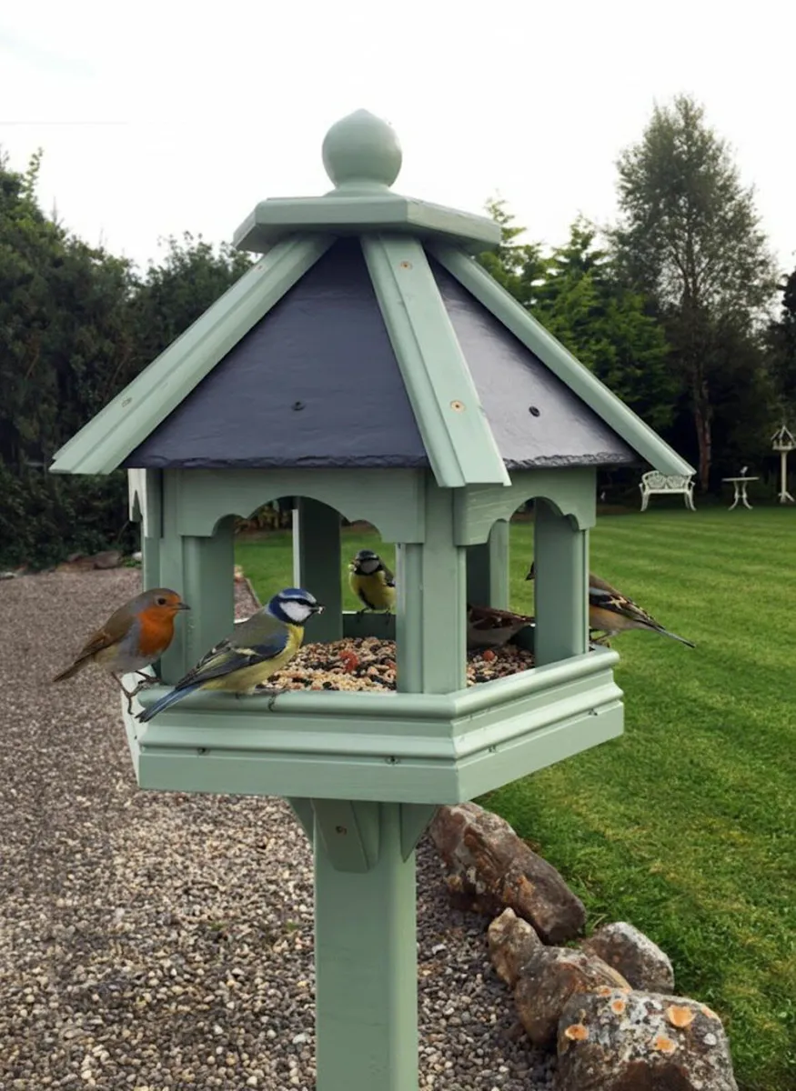 Bird Table feeders Slated Roof - colour choices. - Image 4