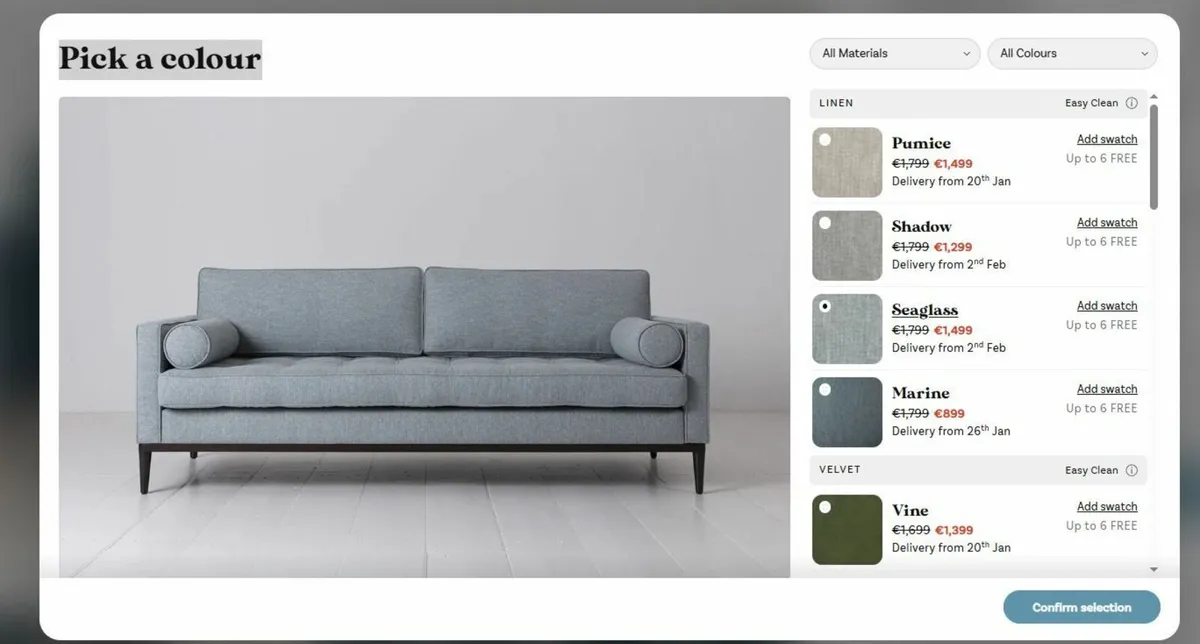 3 Seater Couch - SWYFT model - Ex Show house - Image 3