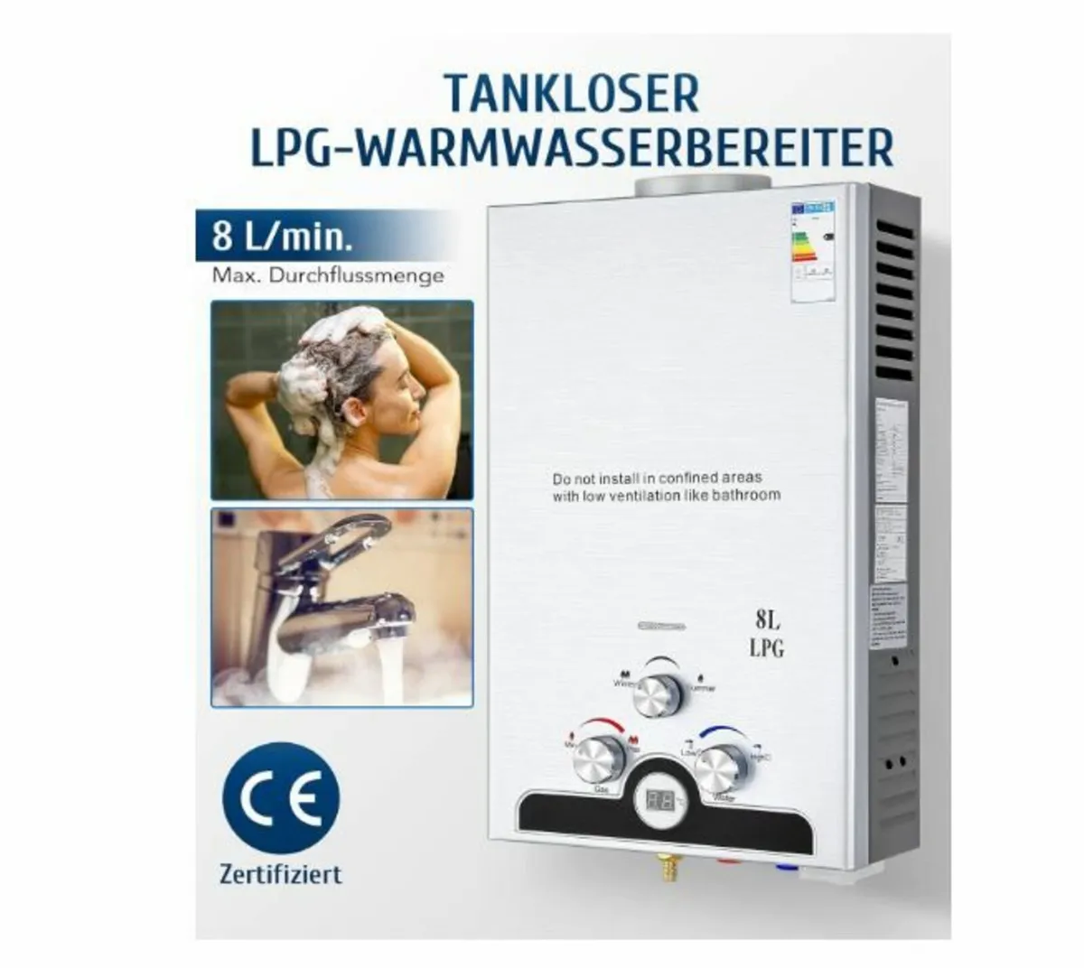 Gas Water Heater 8L - Image 4