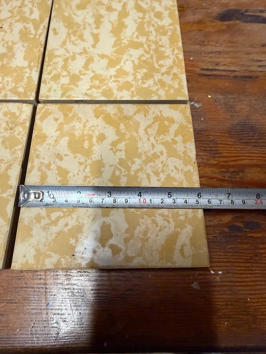 Large quantity Spanish yellow floor 6 inch tiles. - Image 3