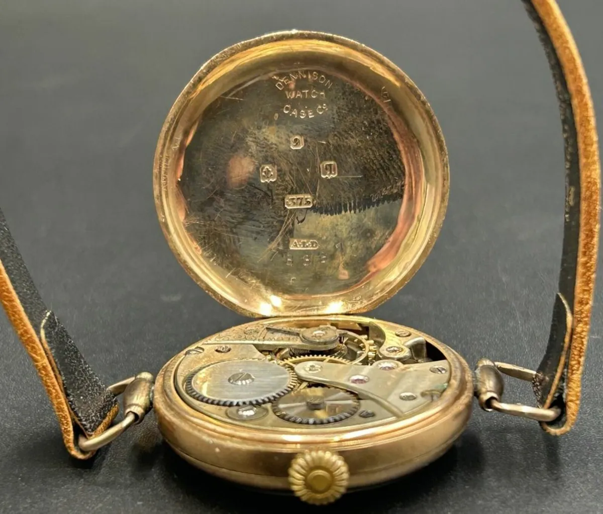 Rare 1918 RAF Military Trench Watch – 9ct Gold - Image 3