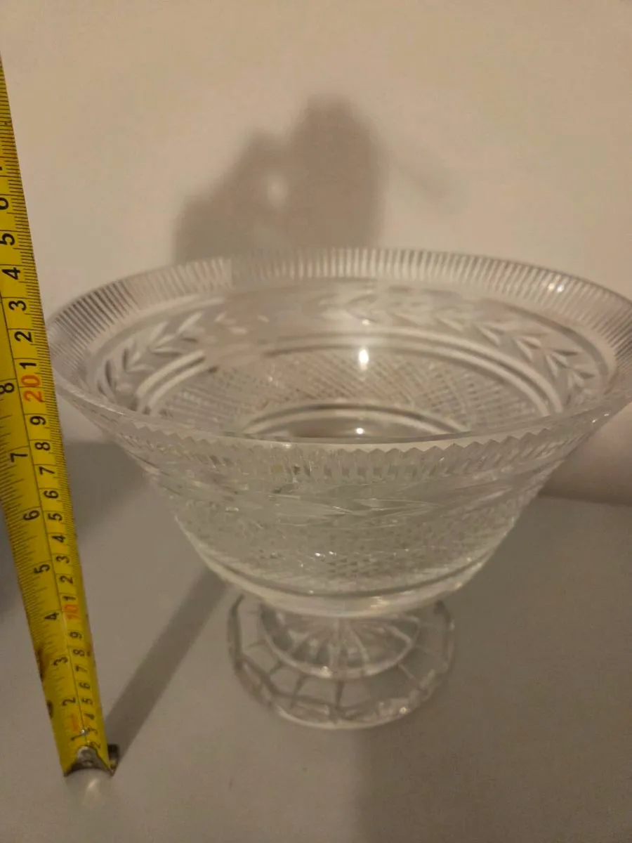 Large size vintage crystal bowl - Image 2