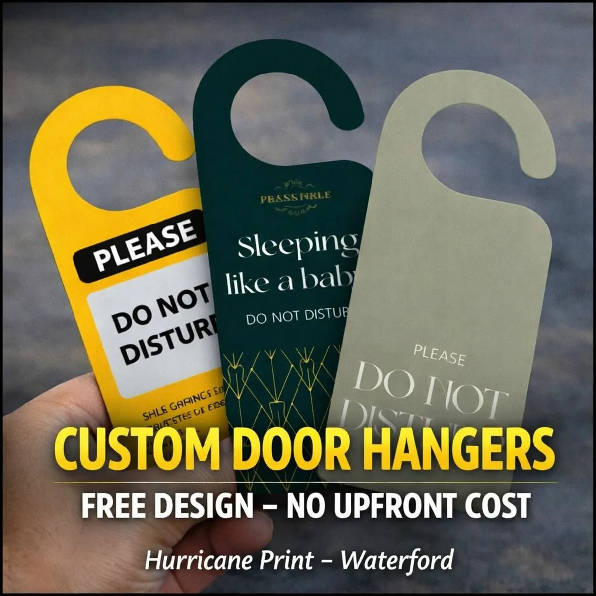 FREE Door Hanger Design –Only Pay If You Love It
