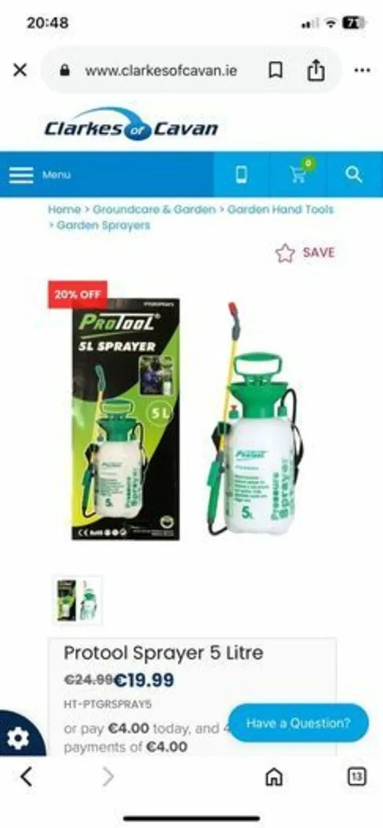 Protool 5 litre sprayer - Image 3